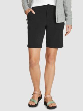 Eddie Bauer Women's Horizon Bermuda Shorts Size 10 Regular Black